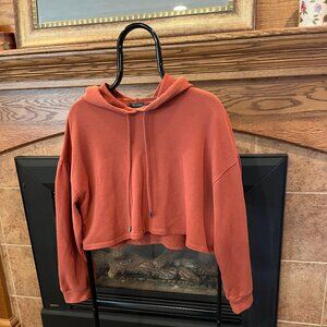 Burnt Orange Crop Shirt Size XL!